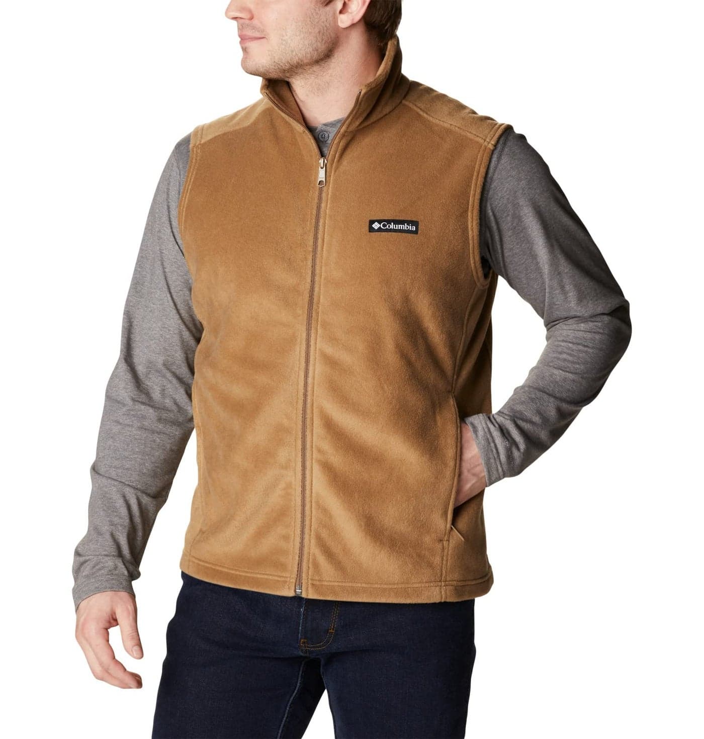 Columbia Mens Steens Mountain Fleece Vest, Delta, Medium
