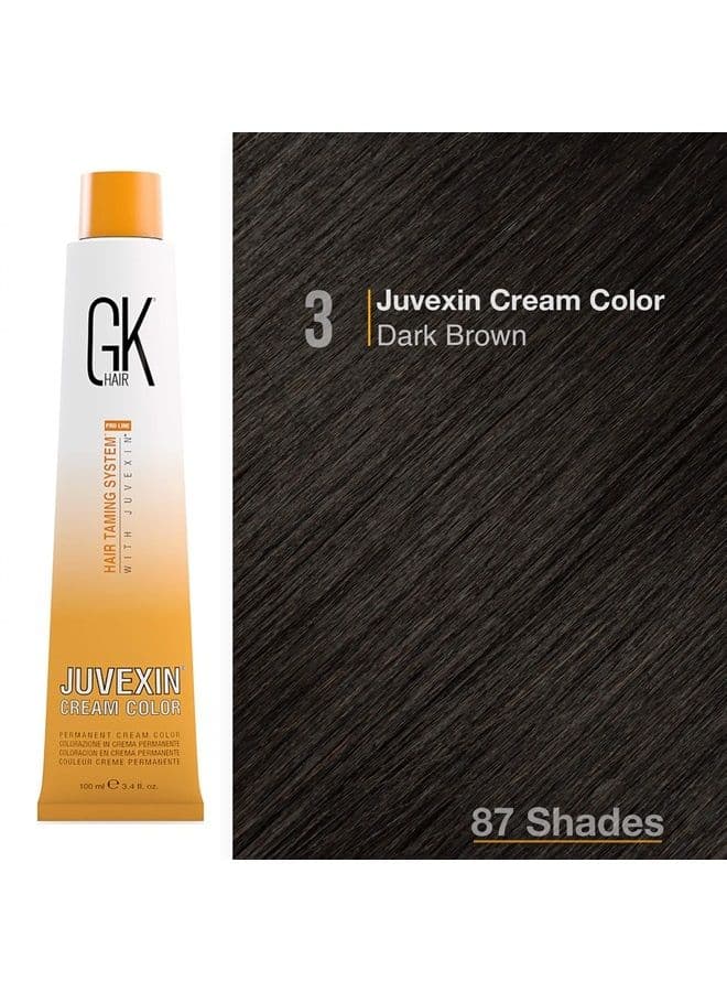 Global Keratin Professional Hair Color Cream Tube (3.4 Fl Oz/100ml) Nourishing & Cleansing Colors for Styling High Performance Long Lasting Semi Permanent Natural Toner Dye