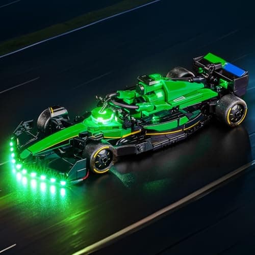 Brickshining LED Lighting Compatible with Lego 77245 Speed Champions Aston Martin Aramco F1 AMR24 Race Car JUST Lights Light Kit Compatible with Lego 77245 NOT Included The Model Set