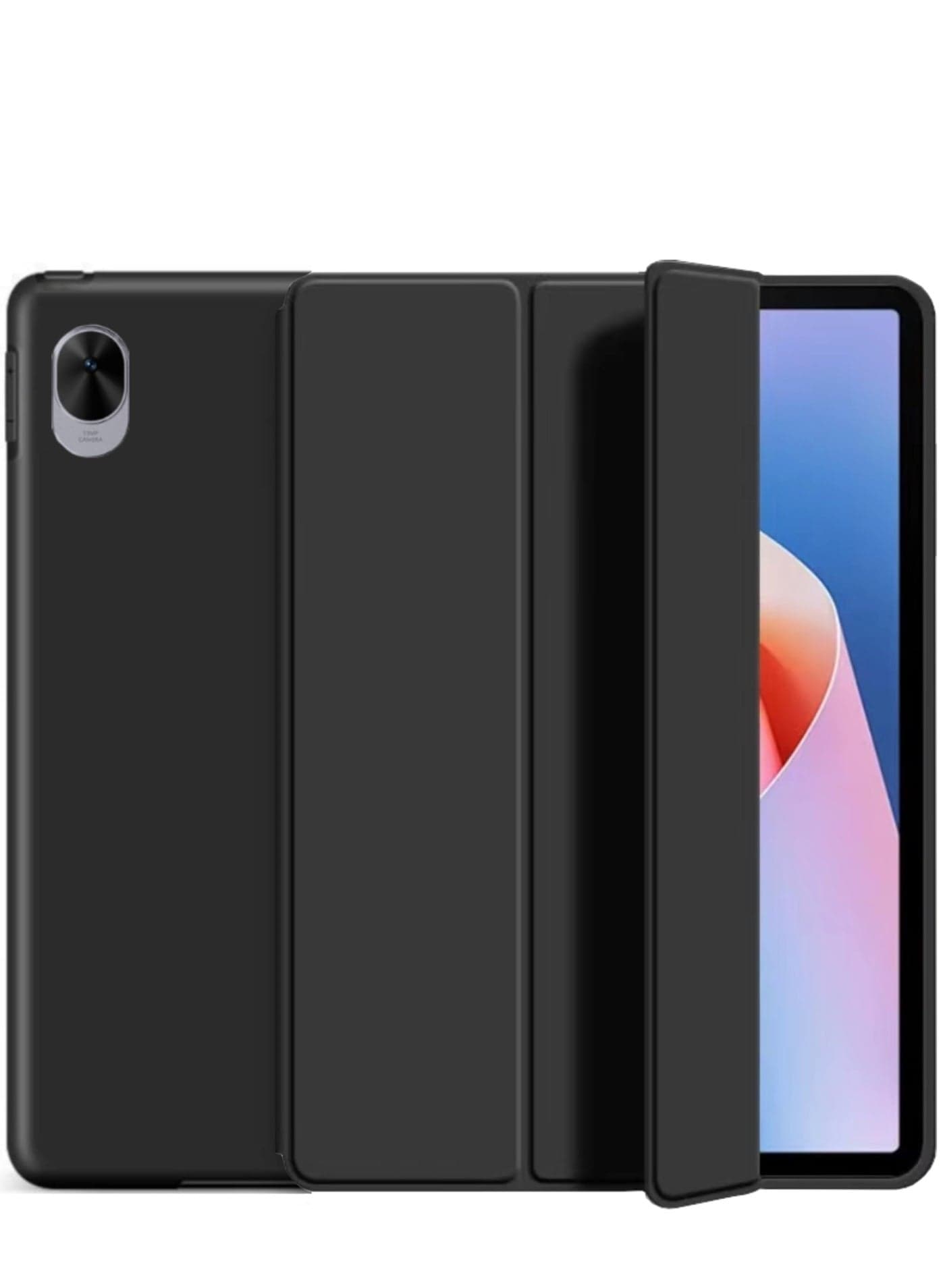 Tablet Cover Case Compatible with Huawei Matepad 11.5s" 2024 Tri-Fold Slim Case Shockproof Honeycomb TPU Case Auto Wake/Sleep Cover (Black)