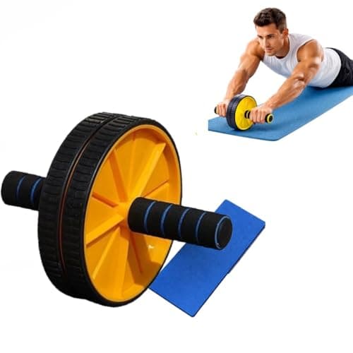 ODDISH way to fitness Ab Roller Wheel for Abs Workout | Double Wheel Tummy Trimmer with Foam Grip Handles | Core Strength & Belly Fat Burner Equipment for Home Gym & Fitness