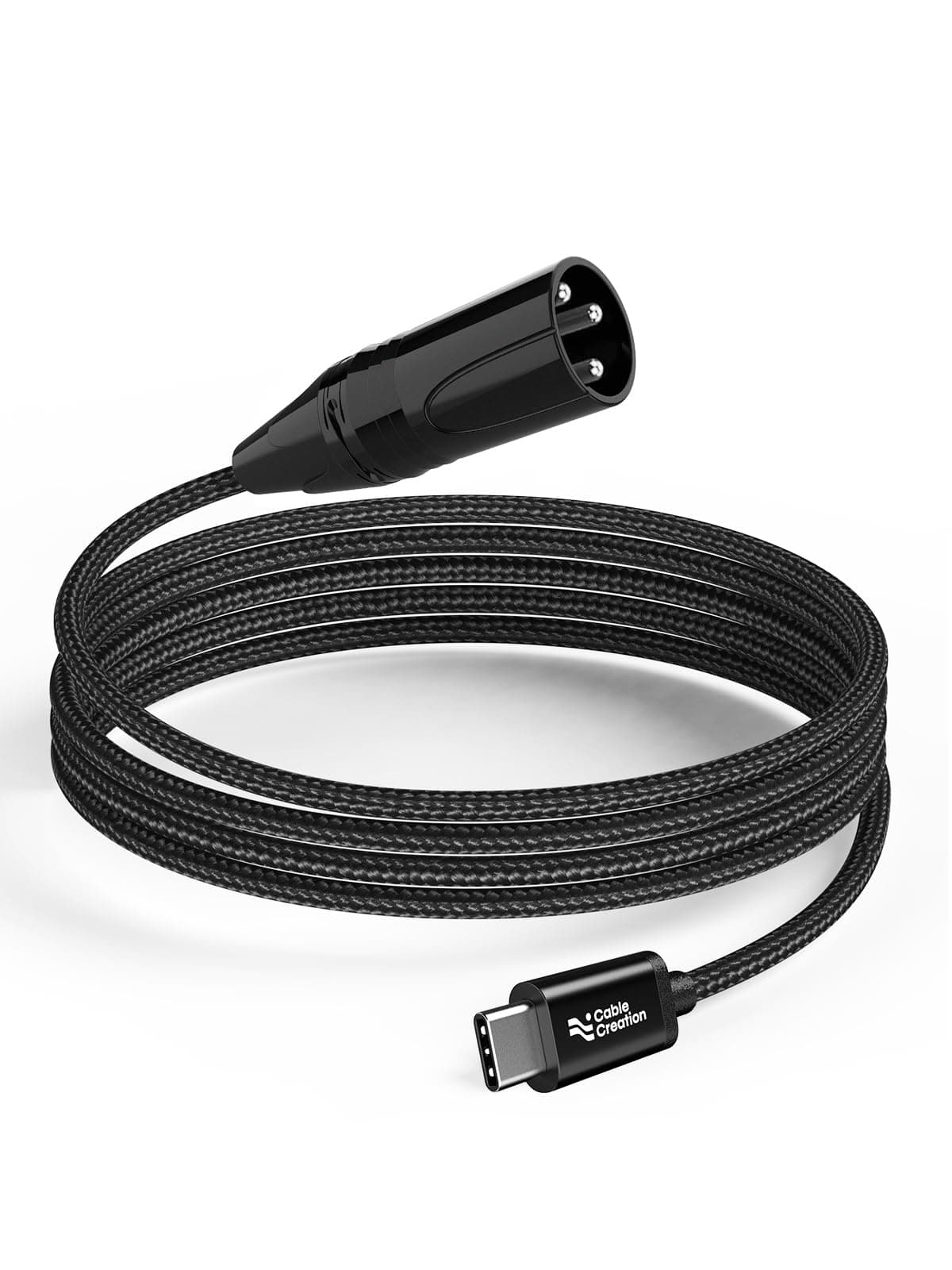 CableCreation USB C to XLR 3.3ft, Type C to XLR Male Audio Output Braided Stereo Cable for Amplifier, Speaker, Mixer Console,Work with Cellphone/Laptop/Tablet,Windows Macos iOS Android Linux