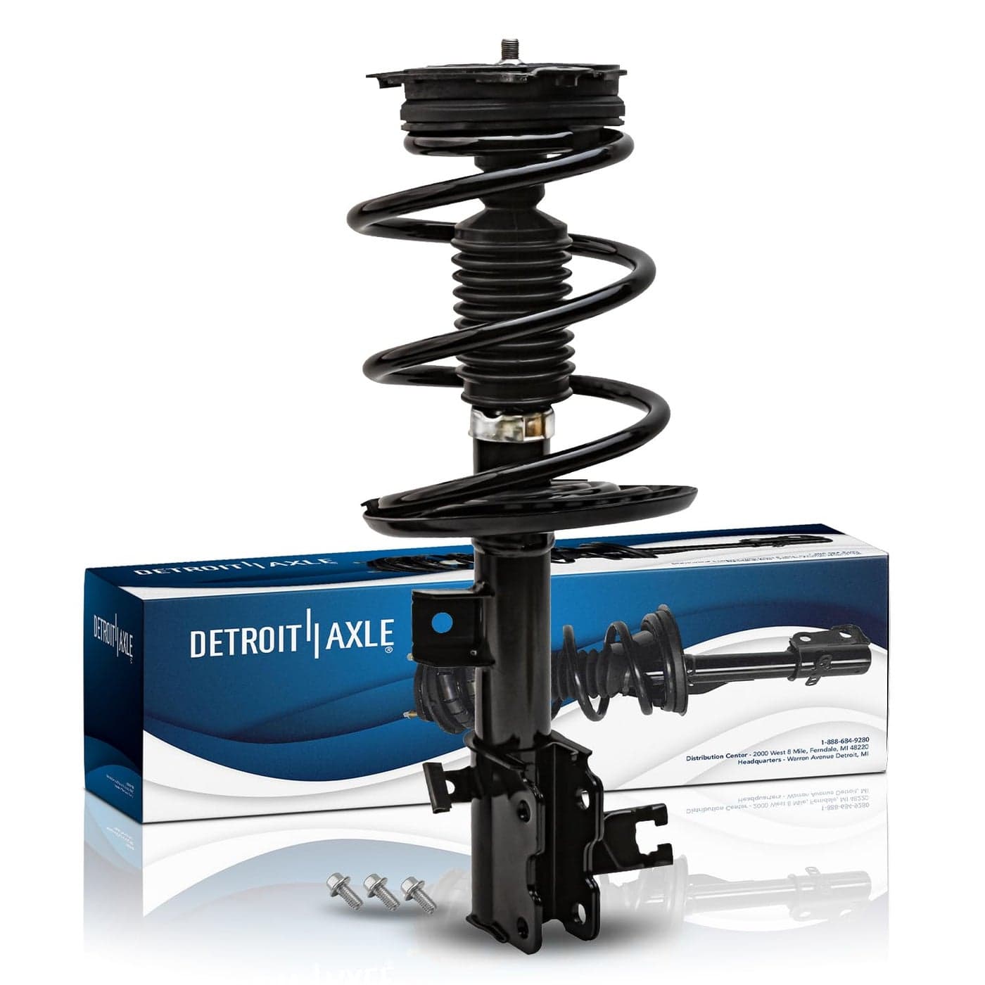 Detroit Axle Front Right Strut wCoil Spring for 20132018 Nissan Altima Passenger Side 2014 2015 2016 2017 Replacement Suspension Quick Install Ready Strut Shock Assembly