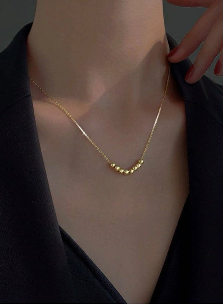 Elegant Women’s Necklace Made Of Stainless Steel Coated With Gold In A Modern And Chic Design
