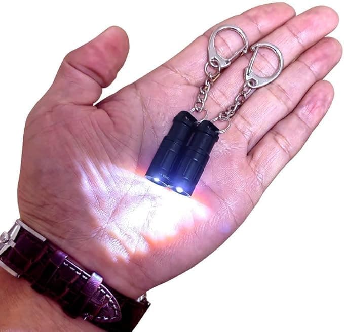 Nitefox e1 Smallest Keychain Flashlight Micro Tiny Mini Keychain Light LongLasting Safety Light for Everyday Carry Emergencies Outdoor Dog Walking Hiking Camping Nice Gift for Parents Kids