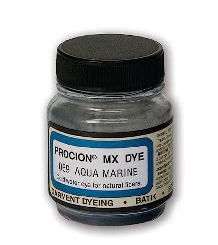 Jacquard Procion Mx Dye Undisputed King of Tie Dye Powder Aqua Marine 23oz Net Wt Cold Water Fiber Reactive Dye Made in USA