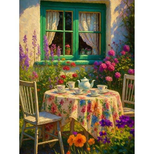 Canrichshop Paint by Numbers Kit for AdultsGarden Paint by NumberDIY Acrylic Oil Painting Beginners UnframedAdult Paint by Number on Canvas for Decor 16x20inch