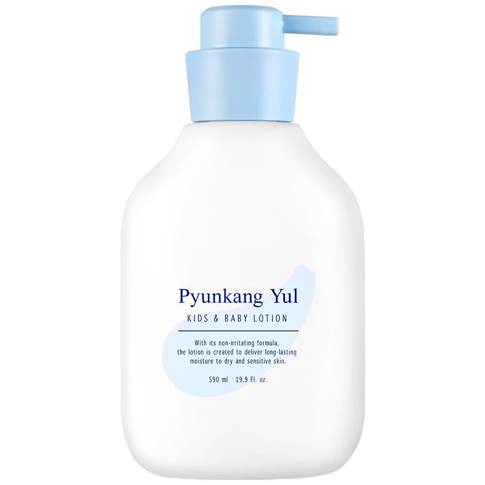 Pyunkang Yul PKY Kids Baby Lotion Moisturizer with Ceramide Hyaluronic Acid Lecithin Cica Calming Hydrating Soothing Moisturizing Cream for All Skin Types Fragrance Free 199 FlOz 590ml