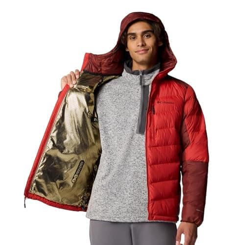 Columbia Men's Labyrinth Loop II Hooded Jacket, Sail Red/Spice, XX-Large