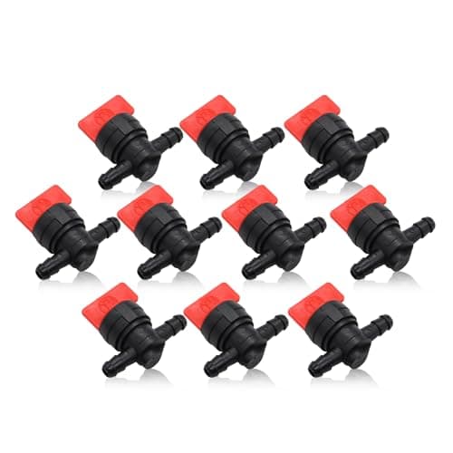 Yunnergo 10PCS 14 Straight Inline Gas Fuel Shut Off Valves 493960 494768 698183 Cut Off Valves Compatible with 5019H 5019K 24507 34212 AM36141 AM107340 543150 1603770