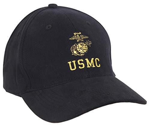 Rothco USMC Cap with Eagle, Globe & Anchor Insignia - Officially Licensed Baseball Hat