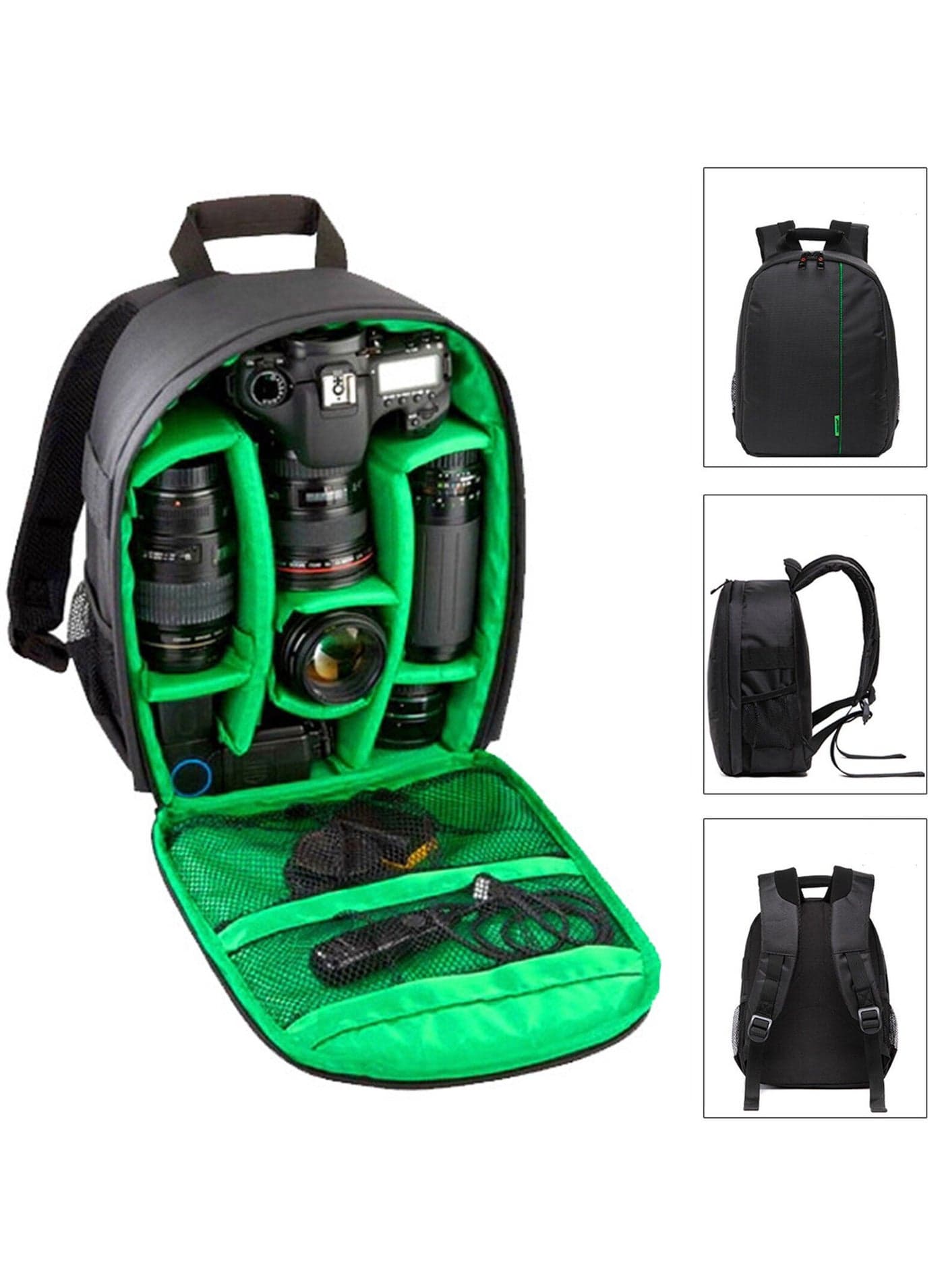 Camera Backpack Bag - Waterproof Lens Case Rucksack for DSLR Canon, Casual Photography Small Camera Bag, Waterproof and Wear-Resistant SLR Camera Backpack.