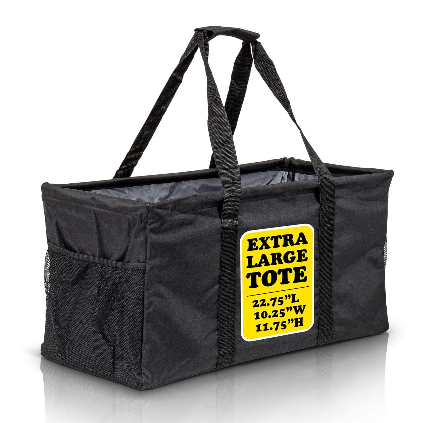 Lucazzi Extra Large Utility Tote Bag Oversized Collapsible Large Beach Bag Great for Pool with Sturdy Frame Extra Side Pockets and Tons of Storage