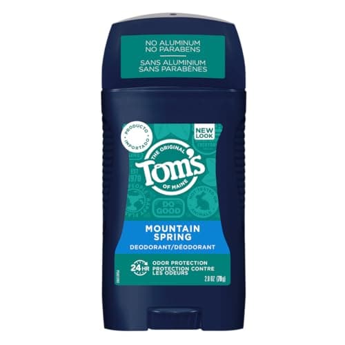 Toms of Maine LongLasting AluminumFree Natural Deodorant for Men Mountain Spring 28 oz Packaging May Vary
