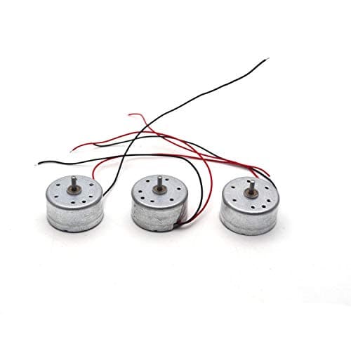 PGSA2Z Mini 5v 6000 RPM Electric DC Motor with Wire for DIY Toys (Multicolour) - Pack of 3
