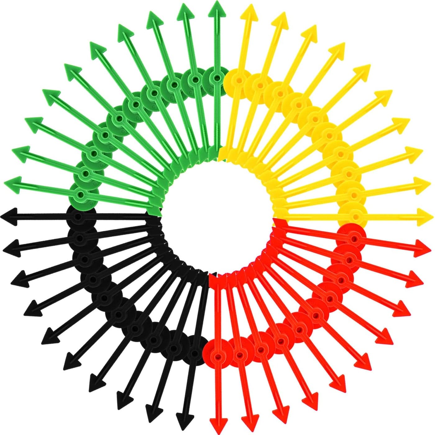 Tatuo 40 Pieces 4 Inch Game Spinner Plastic Arrow Spinners Board Magnetic Arrow Toys for Party School Home Usingboard Spinner 4 Colors