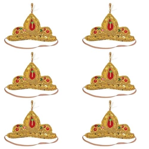 Kaku Fancy Dresses Other Mythological Character Costume Mukut 6 Pieces Set -Multicolor, 3-8 Years, for Unisex
