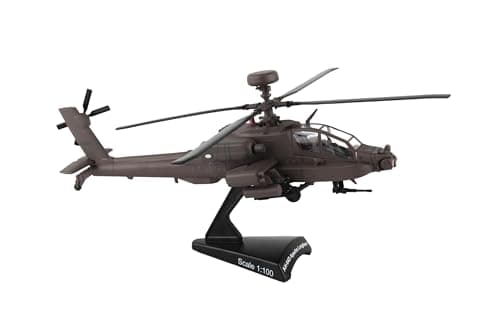 Daron Postage Stamp Boeing AH64D Apache Longbow 1100 Scale Diecast Display Model with StandMedium