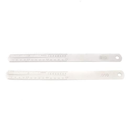 2Pcs Fingerboard Fret Protector Stainless Steel Fretboard Guard Repair Tool with Scale Polish Guitar Fret File Guards Protector for Guitar Bass