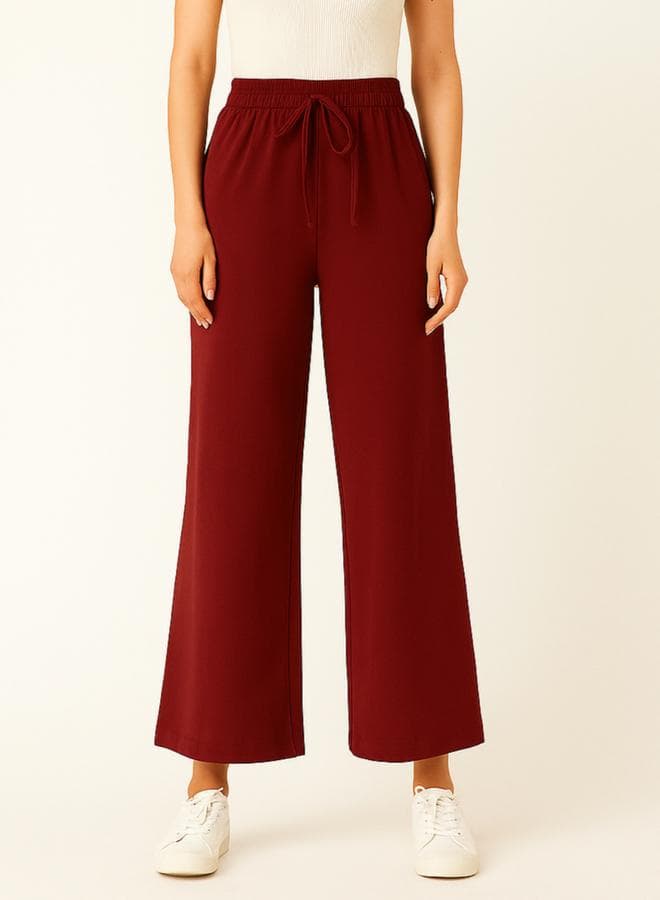 PAUSE Women Maroon Relaxed Fit Joggers