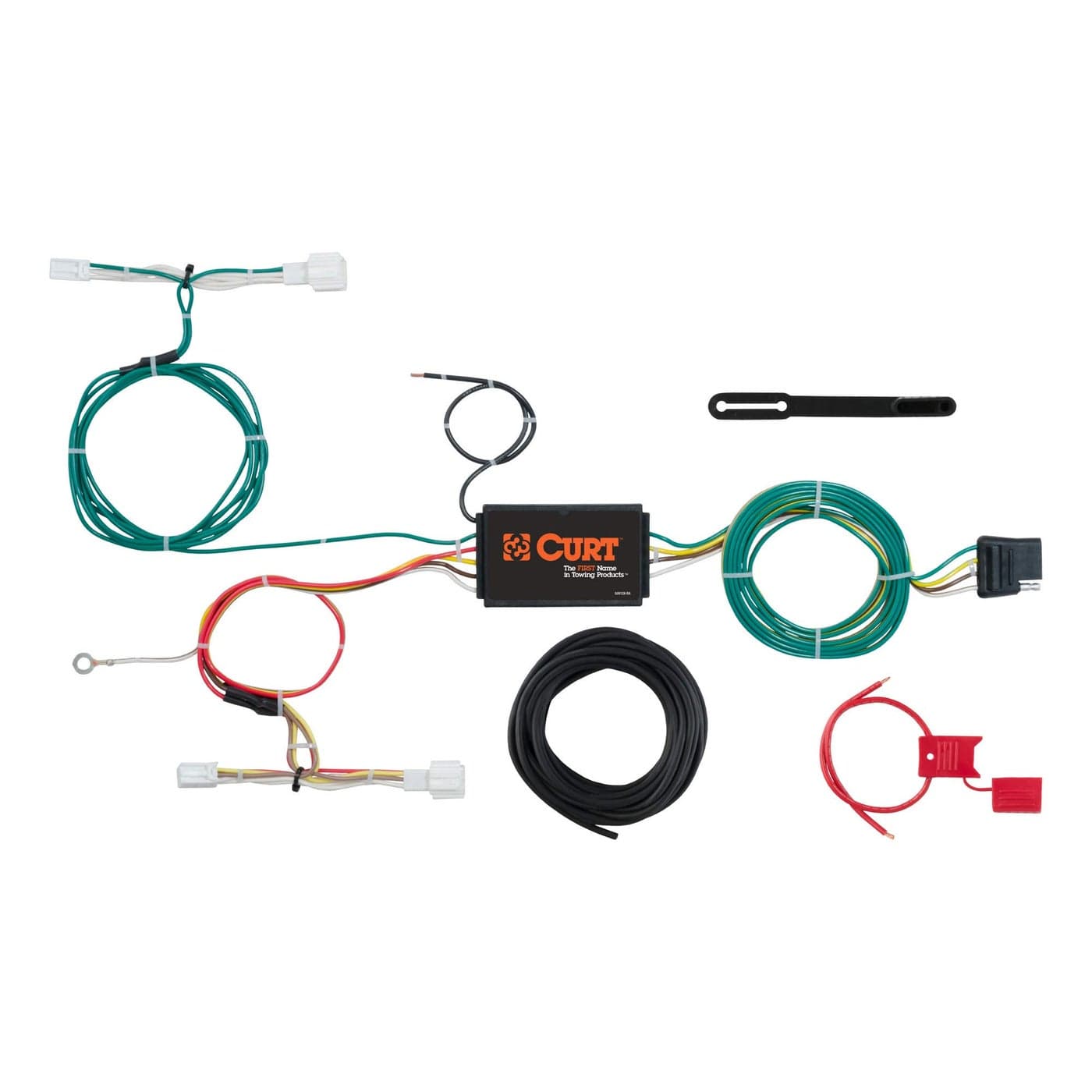 CURT 56300 VehicleSide Custom 4Pin Trailer Wiring Harness Fits Select Mazda CX3