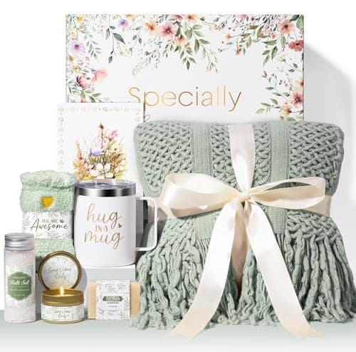 Self Care Gifts for Women Get Well Soon Gifts, Birthday Gifts for Women Care Package, Sympathy Gift Baskets Spa Gifts Set, Thinking of You Inspirational Christmas Gifts for Mom Her Friend Sister Wife
