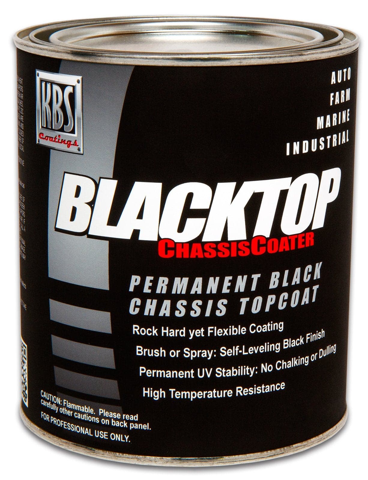 KBS Coatings 8312 Flat Black BlackTop Chassis Paint - 1 Pint
