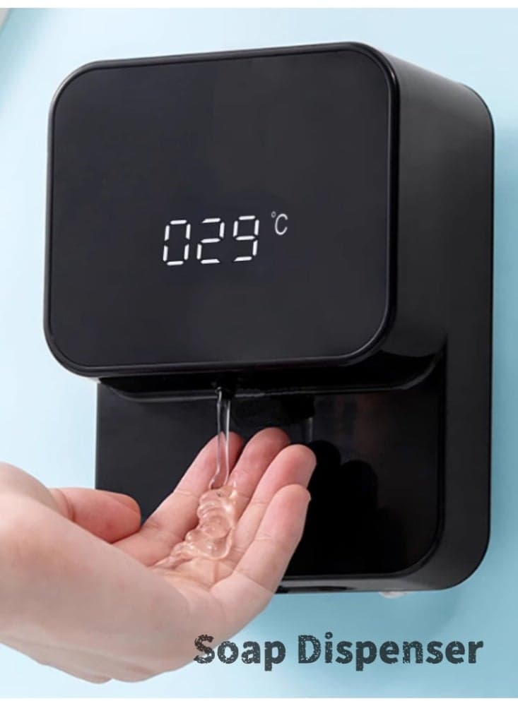 Fully Automatic Induction Washing Mobile Phone Charging Wall Mounted Intelligent Soap Dispenser Elegant Black Original Solution