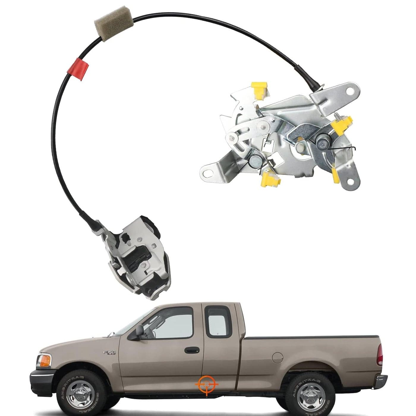 TQPONLY Left Rear Door Latch for 1997-2004 Ford F250 F150 Extended Cab