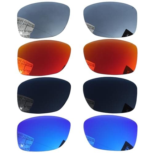 Acefrog 4 Pairs Polarized Replacement Lenses for Oakley Jupiter Squared OO9135 Sunglasses, Shatterproof, Anti-scratch, Perfectly Fit, Value Pack