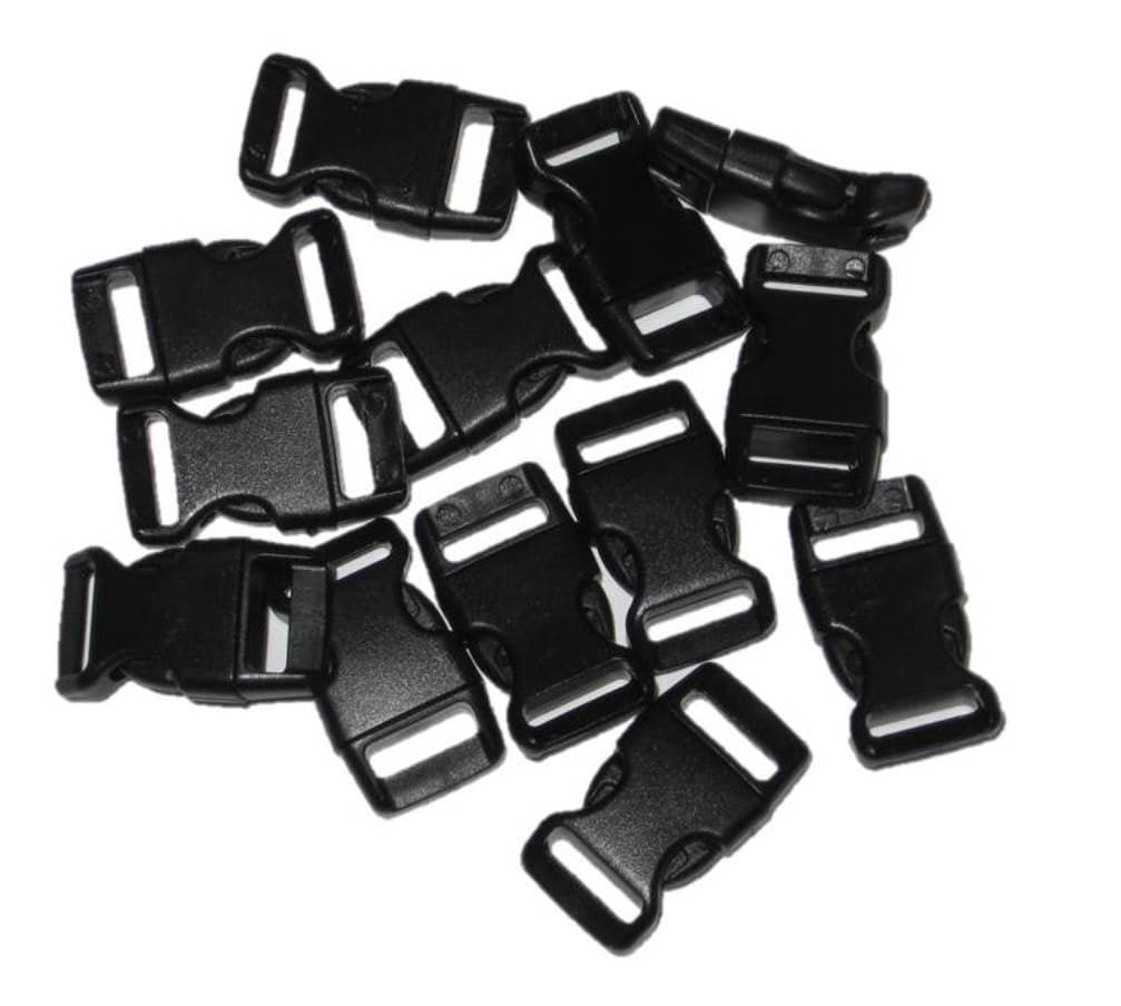 1/2" Curved Side Release Buckles for Paracord Bracelets (Ships From USA) 5-250 count