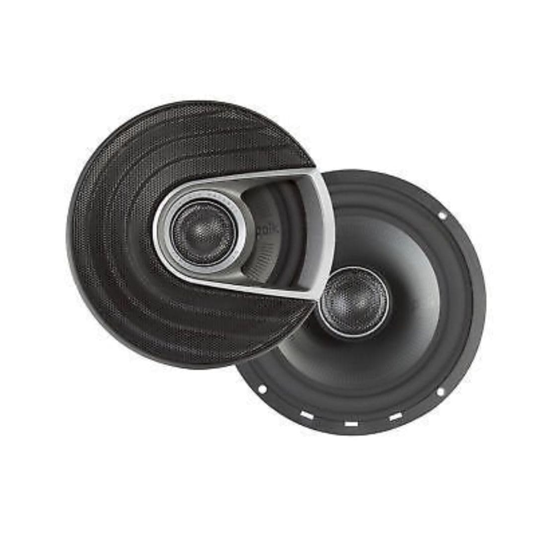 Polk Audio MM522 Mobile Monitor Series 525 Coaxial Speaker UltraMarine Certified 2Way Boat Car Audio Speaker 5040kHz Frequency Response TitaniumPlated Woofer Cone Terylene Dome Tweeter