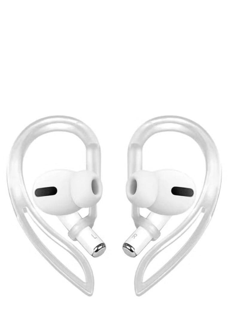 Transparent Ear Hooks Compatible for AirPods Pro 360° Rotation Adjustable Flexible Anti-Slip Anti-Lost Sport Outdoor Replacement Earhooks Holder for AirPod Pro Multi-Dimensional Adjustable