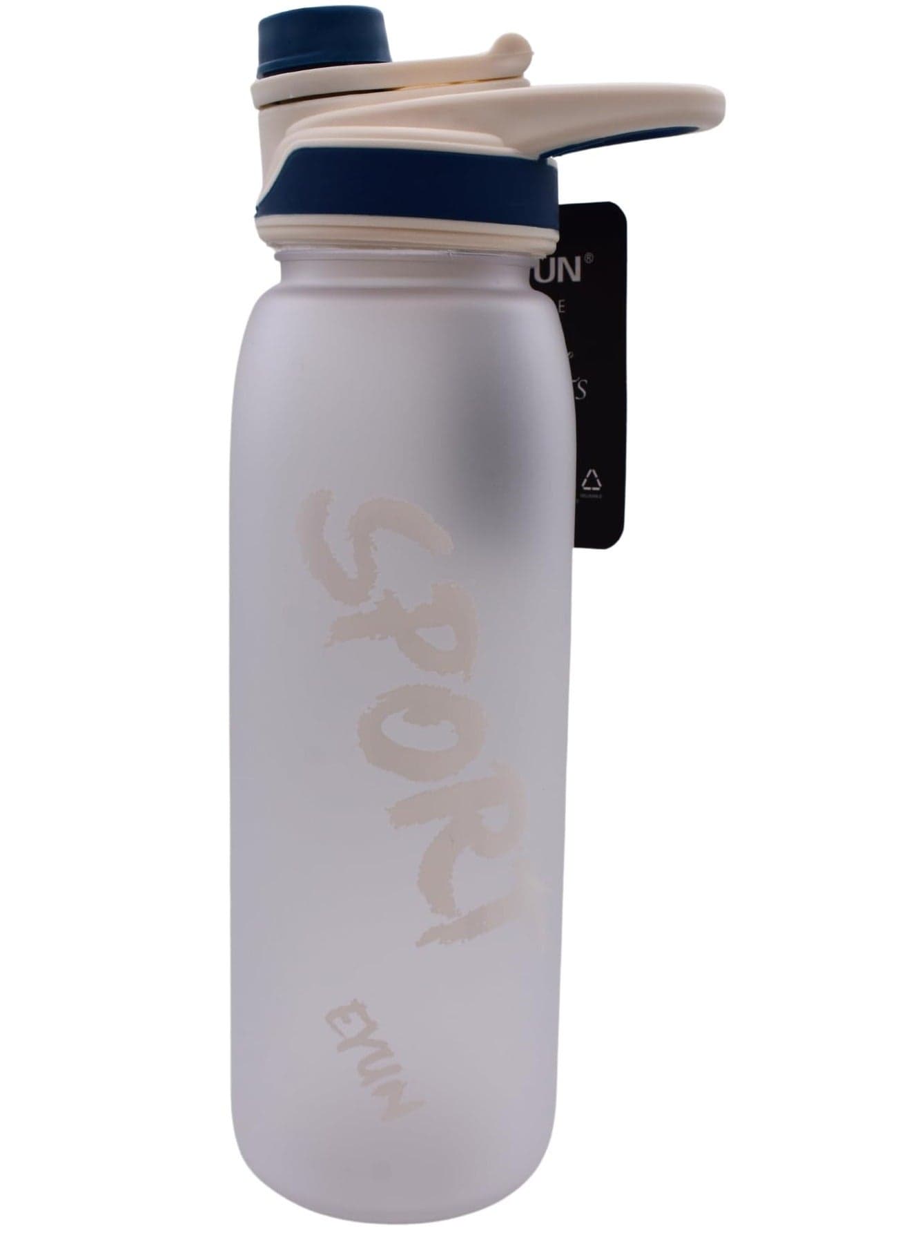 Twisoo 850ml Sports Water Bottle – BPA-Free, Leak-Proof Tritan & Silicone, Hygienic Design for Daily Hydration at the Gym, Office & More (White)