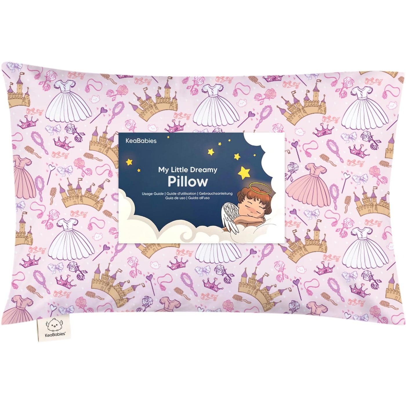 Toddler Pillow with Pillowcase 13x18 My Little Dreamy Kids Travel Bed Pillows for Sleeping Organic Cotton Small Pillowcase Soft Breathable Machine WashableToddlers 25 years oldDear Princess
