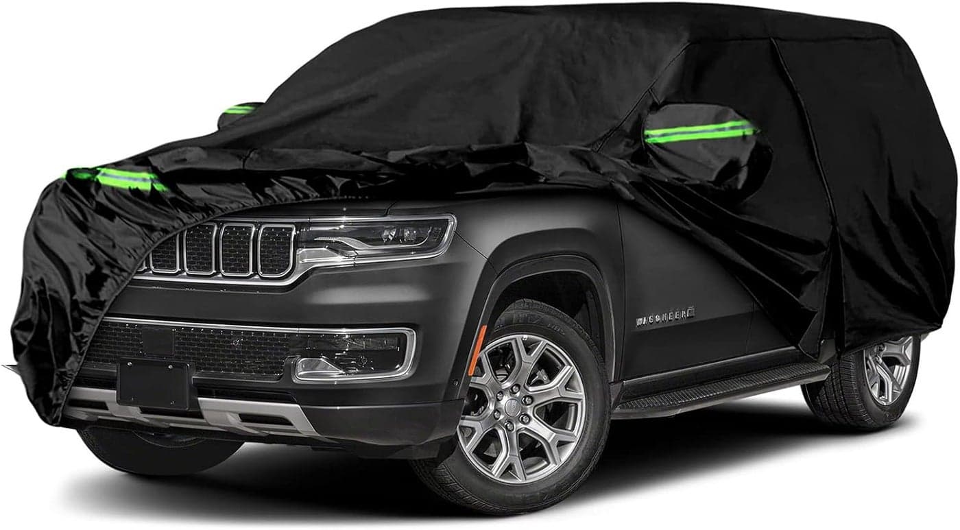 sportuli Waterproof Car Cover for 2022-2023 Jeep Wagoneer/Grand Wagoneer - 6 Layers All Weather Protection