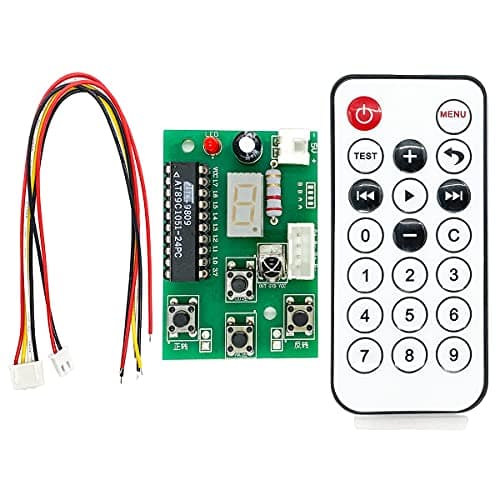 DC 4V6V 5V 2Phase 4Wire Stepper Motor Driver Controller Board Mini Stepping Motor Adjustable Speed Regulator with Remote Control CW CCW Drive Module