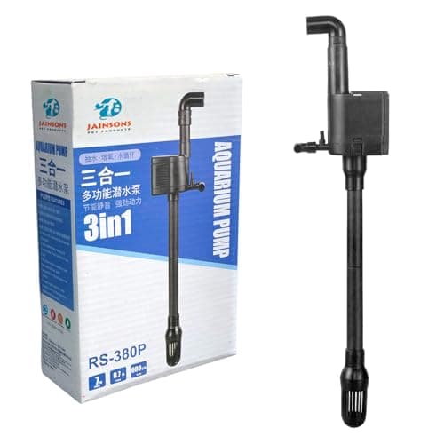 Jainsons Pet Products Rs Electrical Rs-380P Power Head Aquarium Pump for Fish Tank, Compatible with 380A Aquarium Fish Tank Top Filters Max Flow: 600 L/H (Top Power Filter 7Watt)