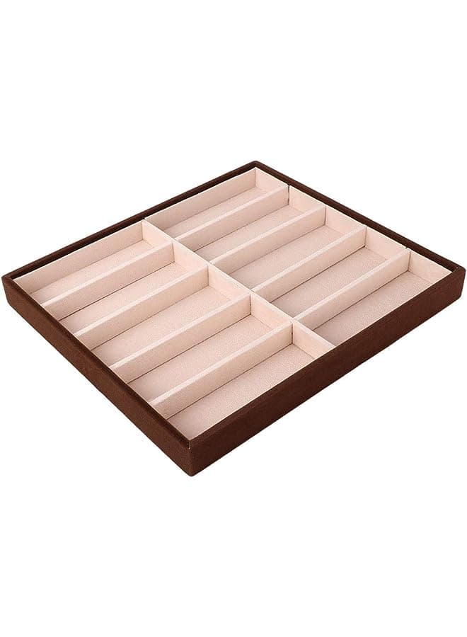 Grids Sunglass Box, Modern Glasses Organizer Eyeglass Display Storage Cases Sunglasses Display Stand Open Top Glasses Display Box Sunglasses Case Tray for Sunglass/Watch/Jewelry