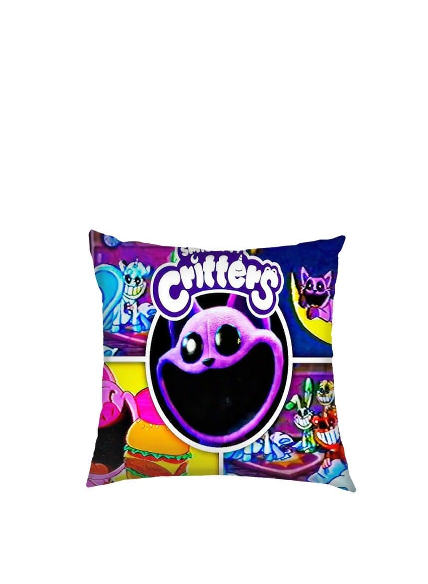 Smiling Critters Throw Pillow Covers,Case Cover Square Cushion Cover,Smiling Critters Cartoon peripheral,Animal Cushion Covers Pillow Case Cover for Sofa Car Bedroom Home Decor