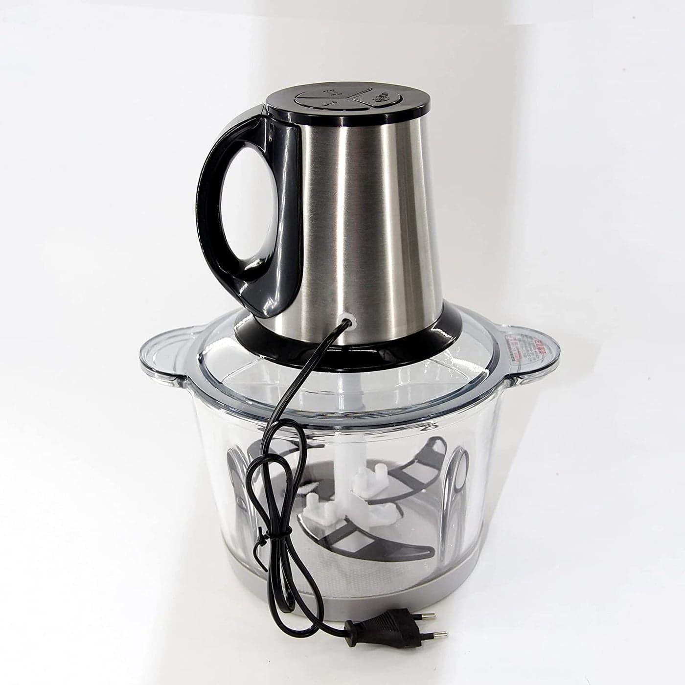 Verana 3 Speeds Glass Electric Meat Grinders with Glass Bowl for Kitchen Food Chopper Meat Vegetables Fruit and Nuts Blender Standard 2L250W