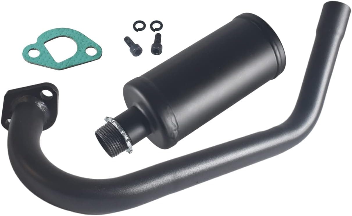 SJVLXHI Upgrade Exhaust with Muffler for Coleman Powersports CT200U BT200X 212cc 196cc Go Kart and Gas Mini Bike