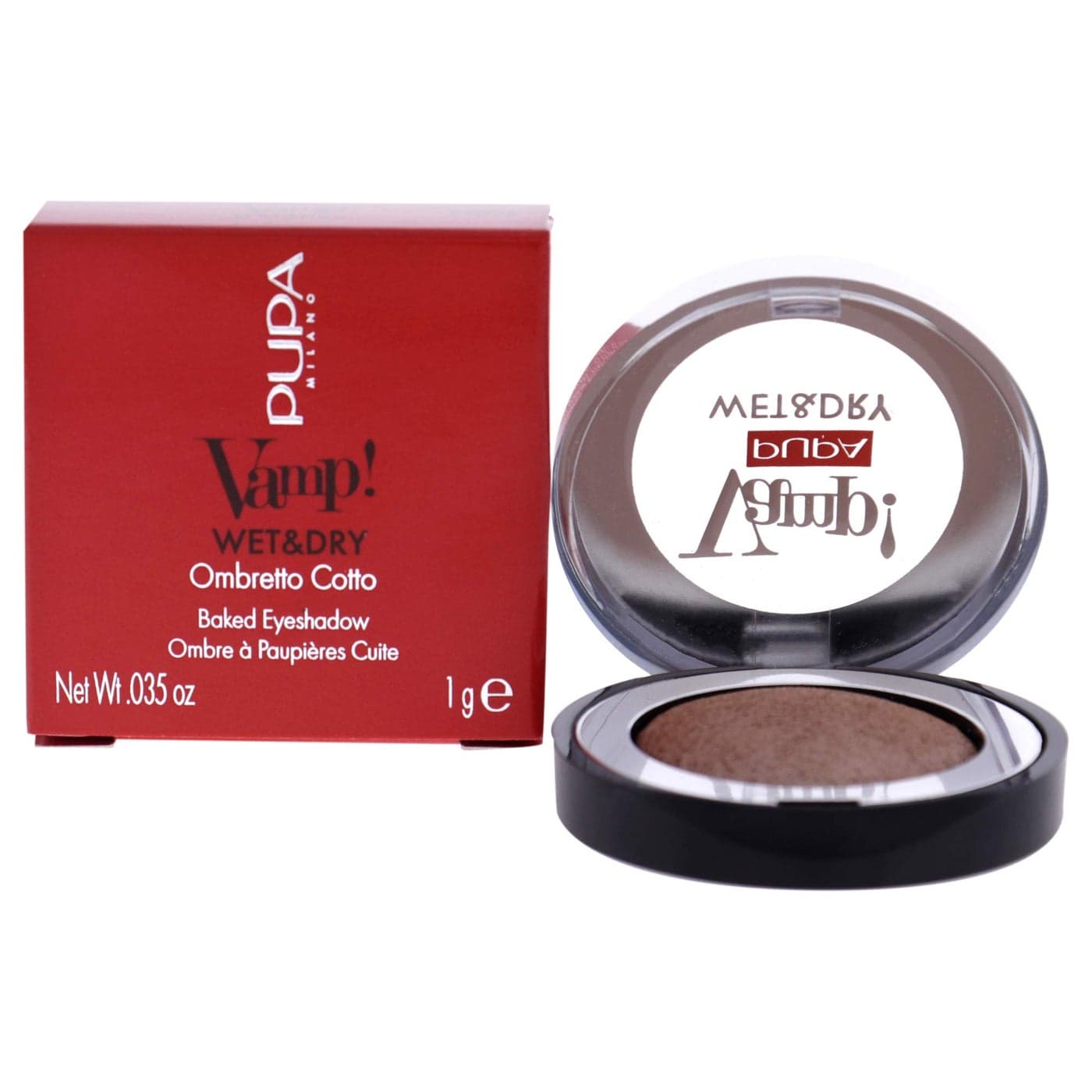 Pupa Milano Vamp Wet And Dry Baked Eyeshadow Brilliant And Highly Pigmented Colors Light And Creamy Makeup Formula Professional Quality Shimmer Powder Eye Shadows 103 Rose Gold 0035 Oz