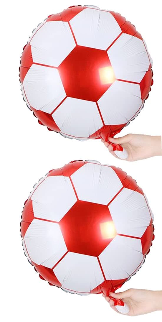 Evisha 2 Pcs Football Theme Birthday Party Decoration Kids Boys Girls Birthday Decoration Football Balloons Combo for Football Theme Party Decoration