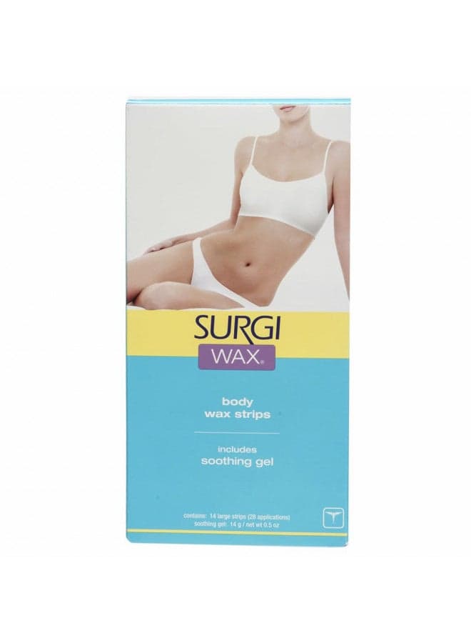 Surgi-wax Body Wax Strips For Bikini, Body & Legs, with Soothing Gel