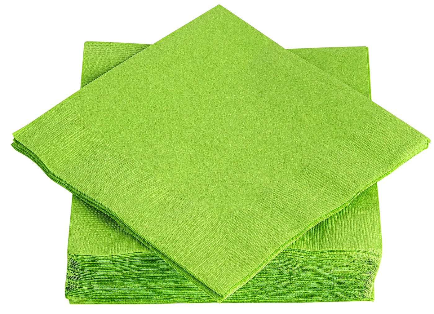 Amcrate Big Party Pack 40 Count Kiwi Green Dinner Napkins Tableware Ideal for Wedding Party Birthday Dinner Lunch Cocktails 7 x 7