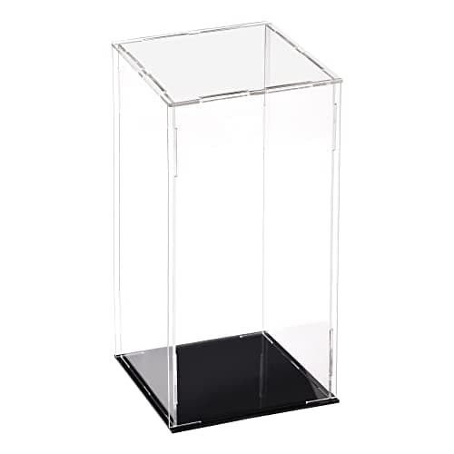 uxcell Acrylic Clear Display Case Box Dustproof Protection Showcase Cube Collectibles Show Box 39x39x98inch