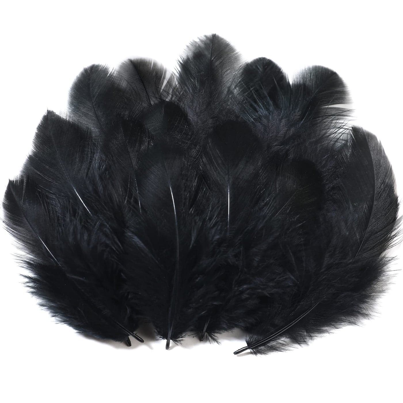Soarer Black Craft Feathers Bulk 300pcs 35inch Natural Feathers for Wedding HomeDream Catcher SuppliesDIY Crafts and Halloween Holiday PartyBlack