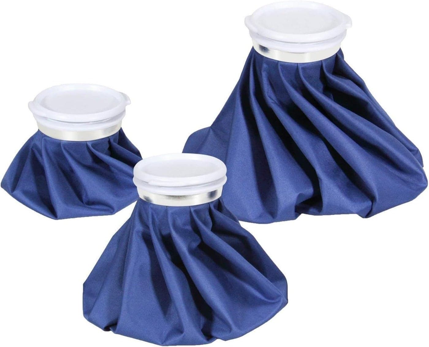Ice Bags for Injuries Reusable Ohuhu 3 Packs Ice Cold Packs Ice Bag Hot Water Hot Cold Therapy Pain Relief for Knee Leg Injury NoLeak Breathable Waterproof Ice Bags 3 Sizes 6911 Blue