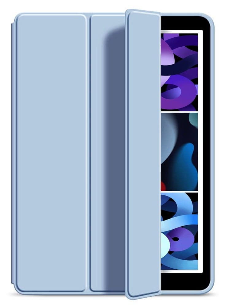 Ultra-thin tri-fold Stand Protective Cover Suitable for iPad Air 5th Gen 2022/iPad Air 4th Gen 2020 10.9 Inch/iPad Air 6th Gen 11 inch M2 2024/iPad Air 7th Gen 11 inch M3 2025 , soft silicone smart flip tablet protective cover, automatic wake-up/sleep